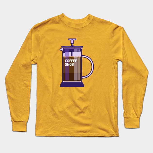 coffee snob Long Sleeve T-Shirt by Sugar & Bones
